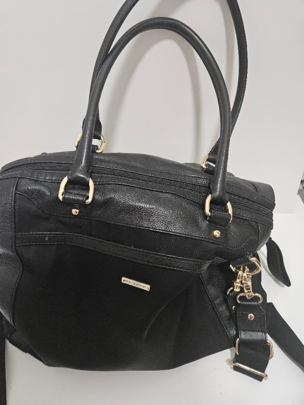 Rebecca Minkoff  "Knocked Up"  Leather and Nylon Bag